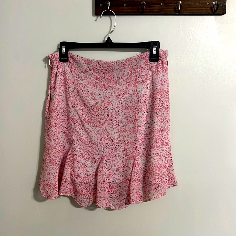 Pink Floral Skirt - Size M/L